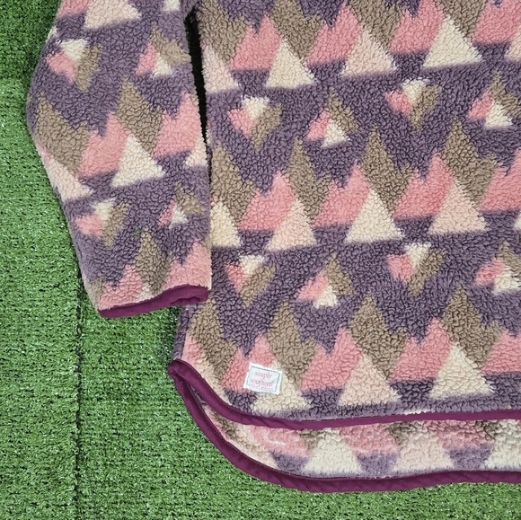 SIMPLY SOUTHERN | Y NECK PLUSH SHERPA QUARTER ZIP PULL OVER - Picture 6 of 11